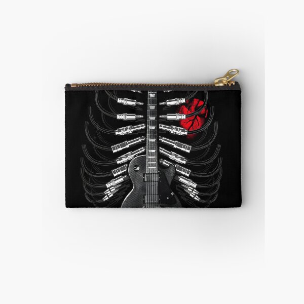 Item preview, Electric Guitar Rib Cage Artwork | Anatomical Heart Audio Cable Print | Rock Music Studio Art designed and sold by MusixMerch.