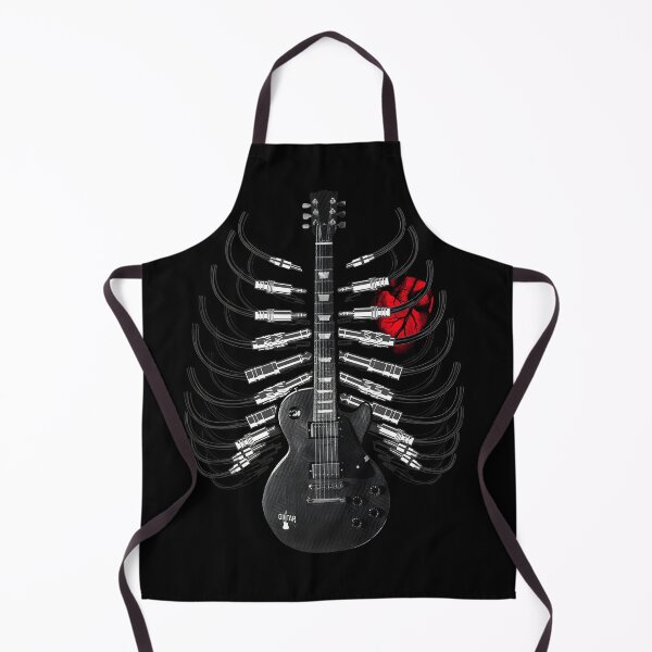 Item preview, Electric Guitar Rib Cage Artwork | Anatomical Heart Audio Cable Print | Rock Music Studio Art designed and sold by MusixMerch.
