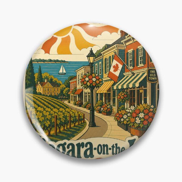 Item preview, Niagara-on-the-Lake Canada Travel Souvenir - Retro Illustration designed and sold by VisualArtsOasis.
