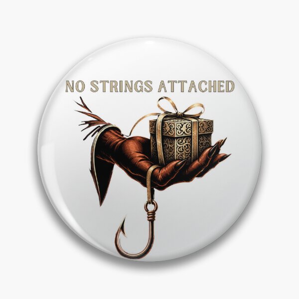 Item preview, No Strings Attached Funny Sarcastic Dark Humor Gift designed and sold by Creative-Sanc.