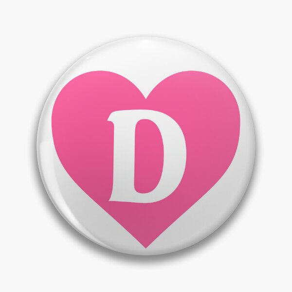 Item preview,  Alphabet Letter D Pink Heart designed and sold by Jeallan Designs.