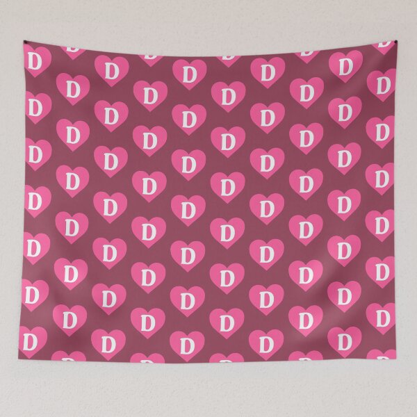 Item preview, Alphabet Letter D Pink Heart designed and sold by Jeallan Designs.