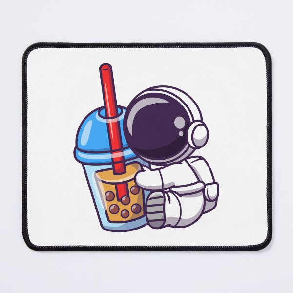 Item preview, Cute Astronaut Drinking Boba Bubble Tea designed and sold by TotalityDesigns.