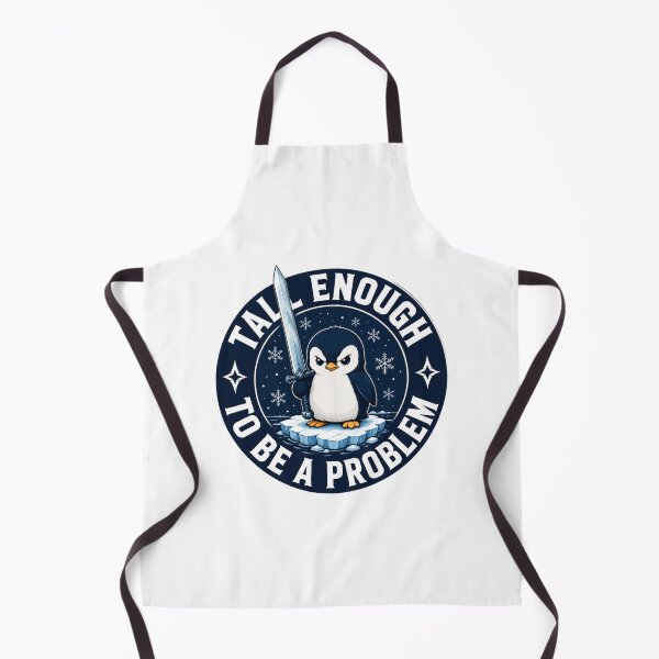 Item preview, Tall Enough to Be a Problem, Funny Penguin Humor designed and sold by perkmingStudio.