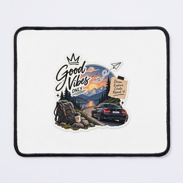 Item preview, Good Vibes Aesthetic Sticker ?? | Dream Explore Create Repeat designed and sold by Deepstudio09.