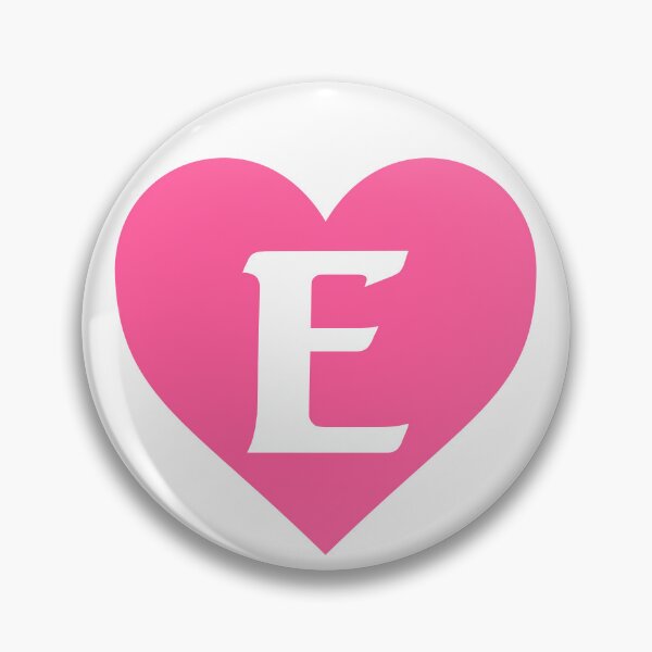 Item preview, Alphabet Letter E Pink Heart designed and sold by Jeallan Designs.
