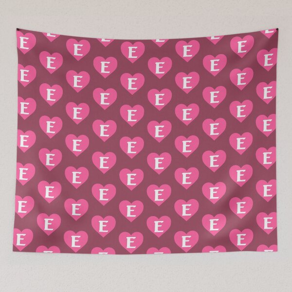 Item preview, Alphabet Letter E Pink Heart designed and sold by Jeallan Designs.