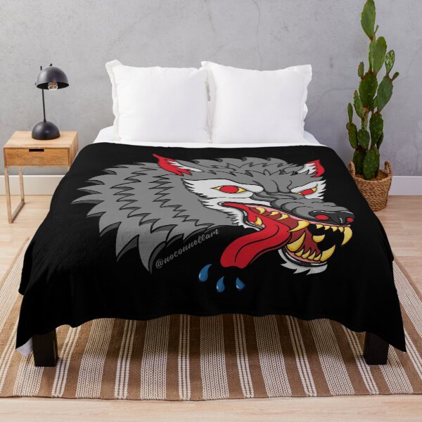 Item preview, Tattoo Flash Inspired Hungry Wolf designed and sold by noconnellart.