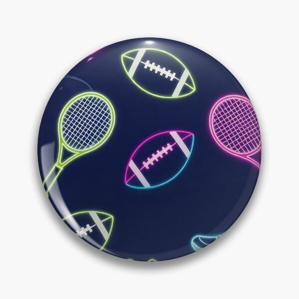 Item preview, Neon sports equipment pattern designed and sold by Agnisherl.
