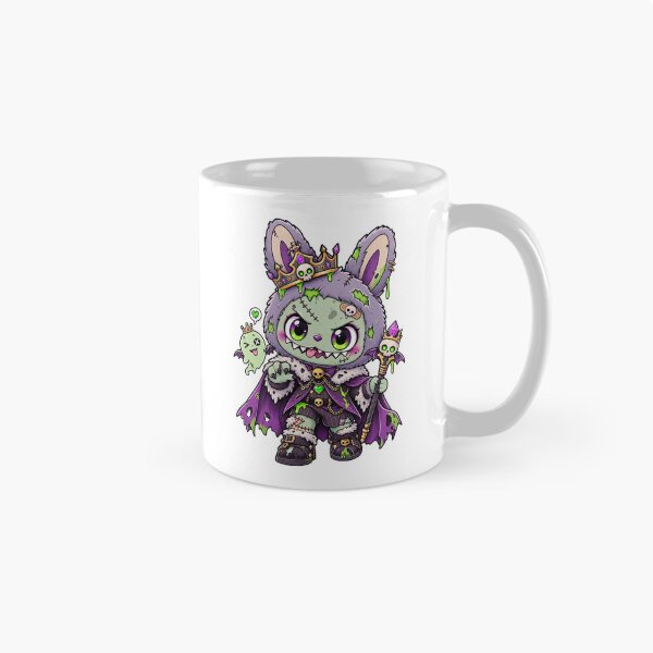 Item preview, Labubu zombie wearing a crooked crown and torn cape designed and sold by Imprearte.