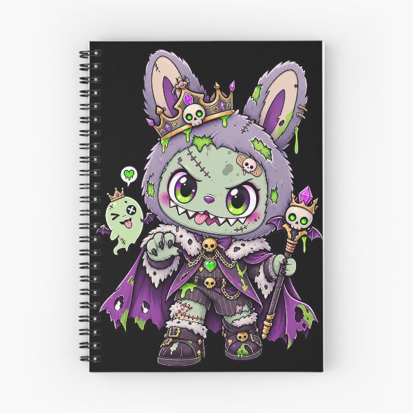 Item preview, Labubu zombie wearing a crooked crown and torn cape designed and sold by Imprearte.