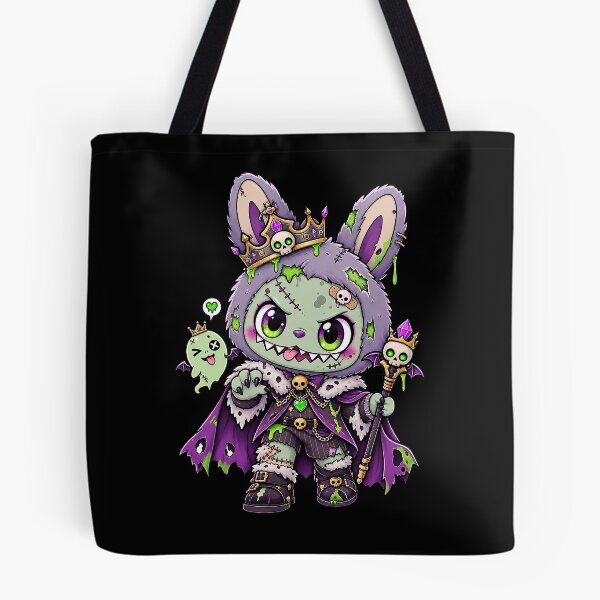 Item preview, Labubu zombie wearing a crooked crown and torn cape designed and sold by Imprearte.