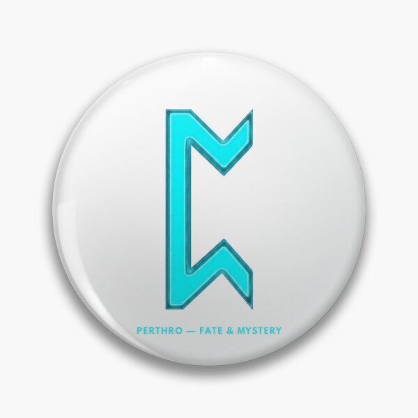 Item preview, Norse Perthro Rune Fate Symbol Neon Glow designed and sold by CalmFrameArt.