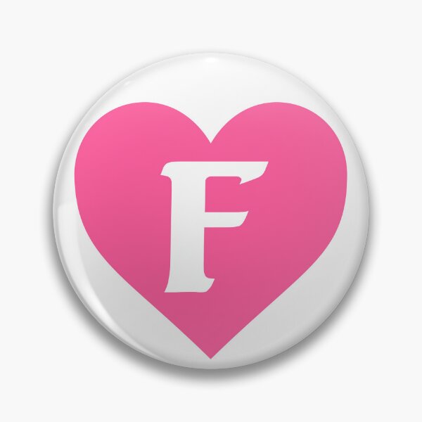Item preview, Alphabet Letter F Pink Heart designed and sold by Jeallan Designs.