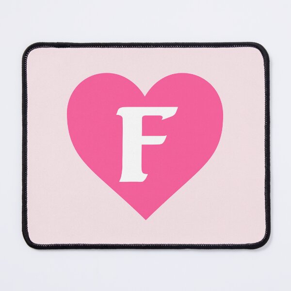 Item preview, Alphabet Letter F Pink Heart designed and sold by Jeallan Designs.