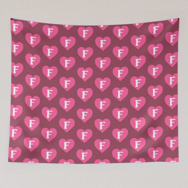 Item preview, Alphabet Letter F Pink Heart designed and sold by Jeallan Designs.