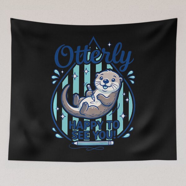 Item preview, Otterly Happy To See You Cute Sea Otter Back To School designed and sold by ripgoatclothing.