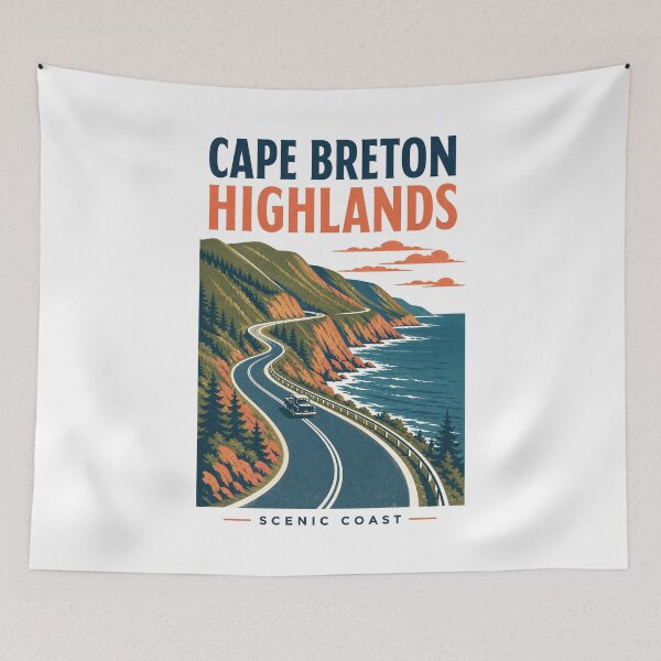 Item preview, Cape Breton Highlands Cabot Trail | Nova Scotia Landscape Art designed and sold by AMICO77.