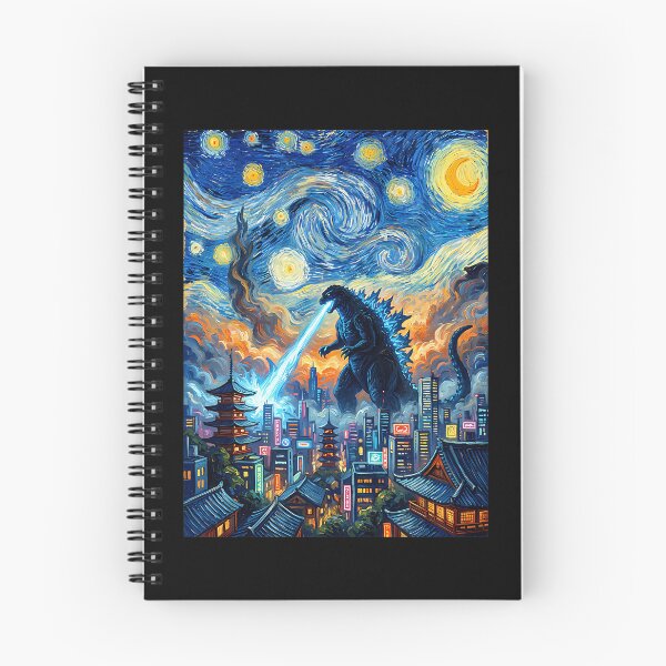 Item preview, Van Gogh Starry Night Kaiju Anime Nerdy Funny designed and sold by ripgoatclothing.