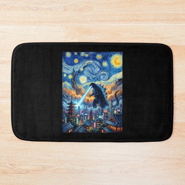 Item preview, Van Gogh Starry Night Kaiju Anime Nerdy Funny designed and sold by ripgoatclothing.