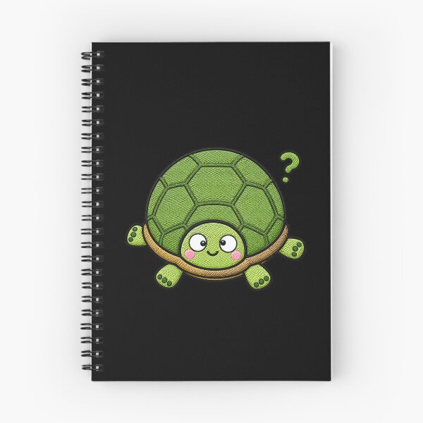 Item preview, Confused Turtle Kawaii Embroidery Patch Illustration designed and sold by ColorSplash123.