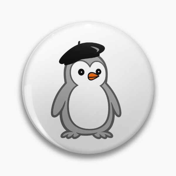 Item preview, Pippo French Beret | Minimalist penguin in France look designed and sold by Pippo-Penguin.