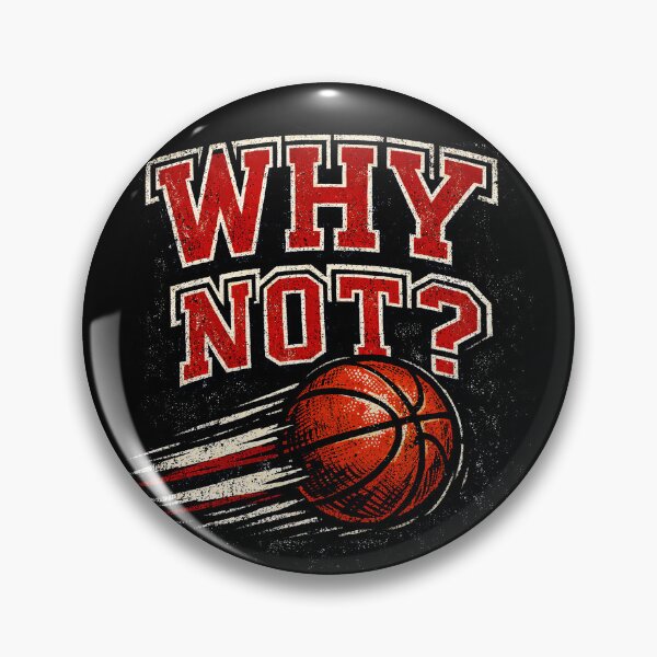 Item preview, Why Not Basketball Varsity Typography Motivational Sports Quote designed and sold by Aymanejed.