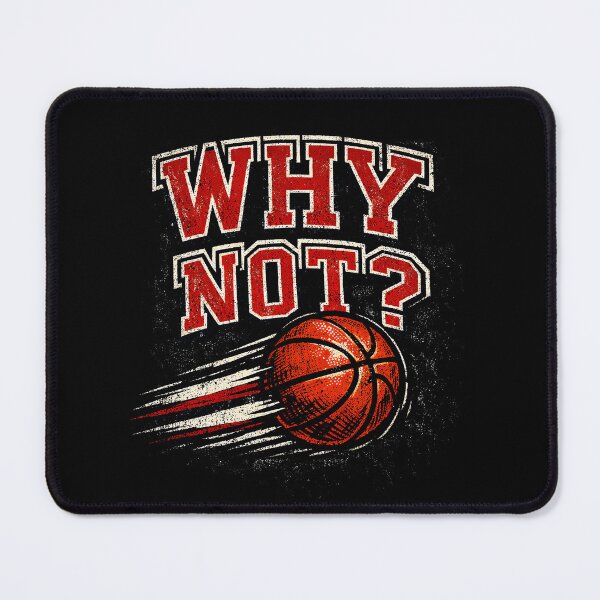 Item preview, Why Not Basketball Varsity Typography Motivational Sports Quote designed and sold by Aymanejed.