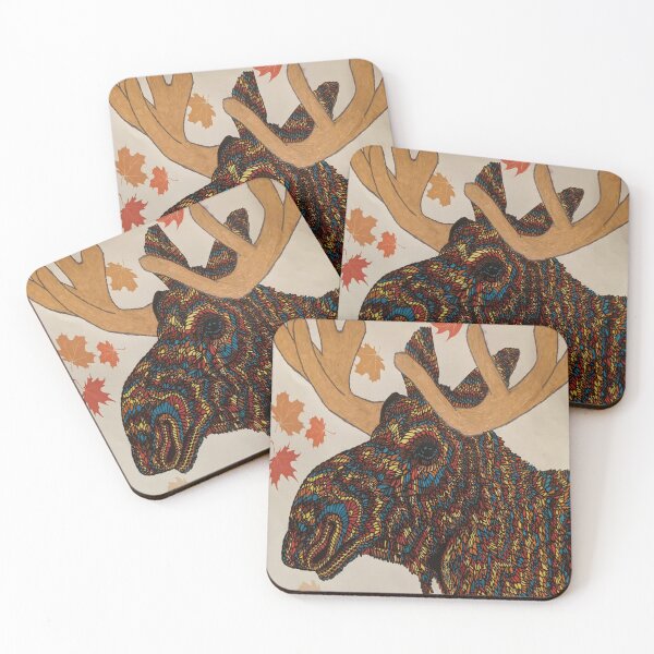 Item preview, Moose In The Autumn Leaves Colors of Fall designed and sold by Missy69.