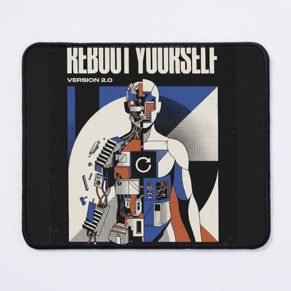 Item preview, Reboot Yourself Version 2.0 – Futuristic Self Reinvention Streetwear designed and sold by Origamoart.