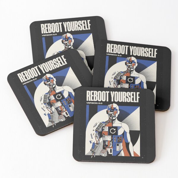 Item preview, Reboot Yourself Version 2.0 – Futuristic Self Reinvention Streetwear designed and sold by Origamoart.