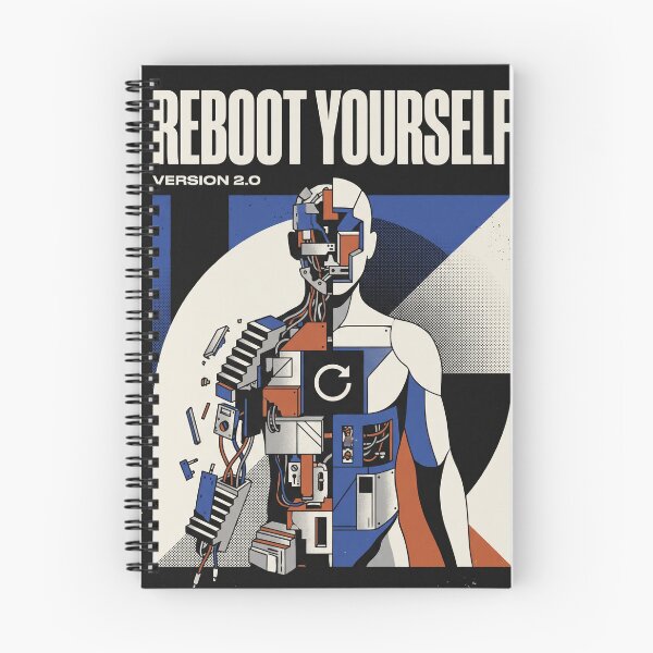 Item preview, Reboot Yourself Version 2.0 – Futuristic Self Reinvention Streetwear designed and sold by Origamoart.