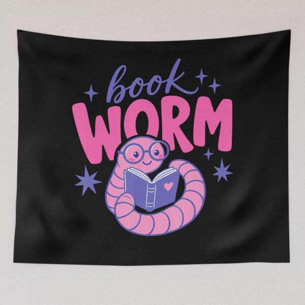 Item preview, Book Worm Cute Reading Worm Book Lover designed and sold by ripgoatclothing.