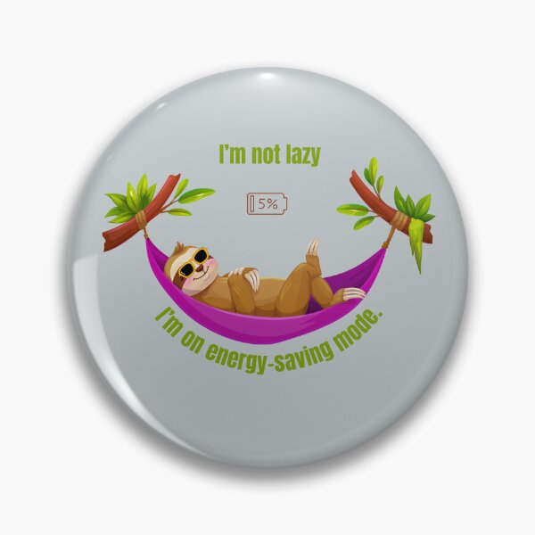 Item preview, Energy-Saving Mode Sloth Funny Lazy T-Shirt designed and sold by joan-01.