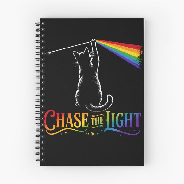 Item preview, Cat Prism Dark Side Artwork | Chase The Light Rainbow Print | Psychedelic Rock Art designed and sold by MusixMerch.