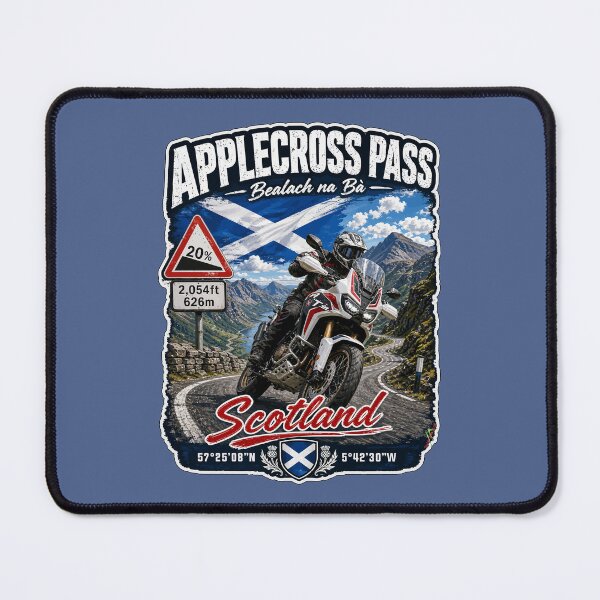 Item preview, Bealach na Ba Applecross Pass Pass of the Cattle Scotland Motorcycle Sticker & TShirt 05 designed and sold by OuterShellUK.