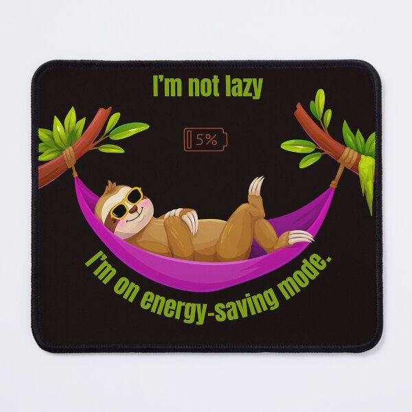 Item preview, Energy-Saving Mode Sloth Funny Lazy T-Shirt designed and sold by joan-01.