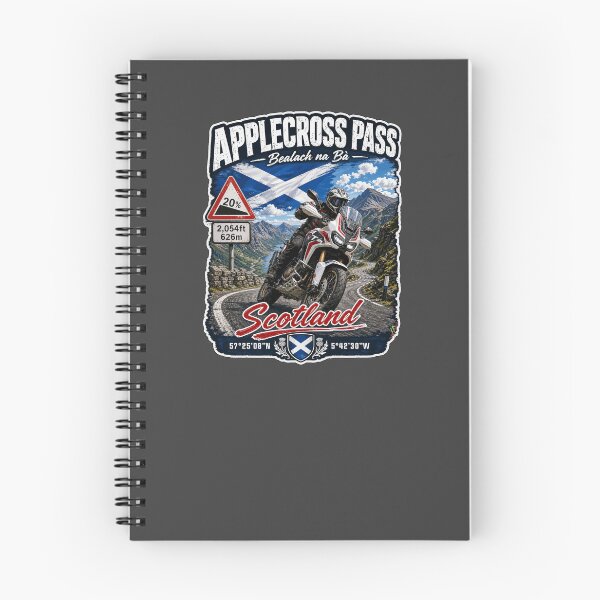 Item preview, Bealach na Ba Applecross Pass Pass of the Cattle Scotland Motorcycle Sticker & TShirt 05 designed and sold by OuterShellUK.