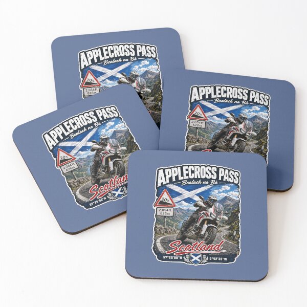 Item preview, Bealach na Ba Applecross Pass Pass of the Cattle Scotland Motorcycle Sticker & TShirt 05 designed and sold by OuterShellUK.