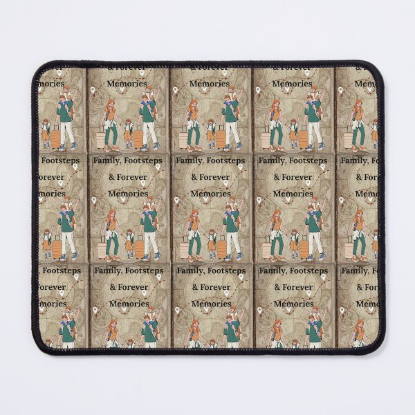 Item preview, Family Footsteps Forever Memories Vintage Map Travel Art designed and sold by Artemis & Woven Collective.