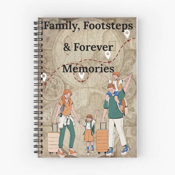 Item preview, Family Footsteps Forever Memories Vintage Map Travel Art designed and sold by Artemis & Woven Collective.