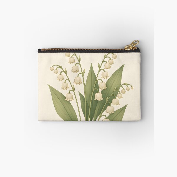 Item preview, May Lily of the Valley Birth Flower, Vintage Botanical Floral Wall Art designed and sold by NarjaShop.
