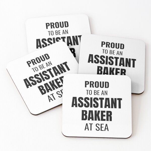 Item preview, Proud to be an Assistant Baker at Sea (Black) designed and sold by ShipCrewNation.