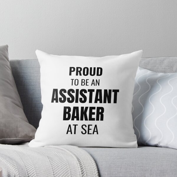 Item preview, Proud to be an Assistant Baker at Sea (Black) designed and sold by ShipCrewNation.
