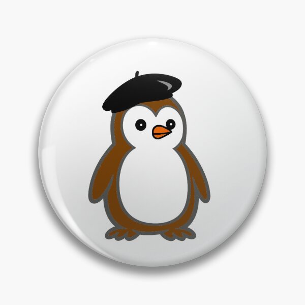 Item preview, Pippo French Beret | Minimalist penguin in France look designed and sold by Pippo-Penguin.