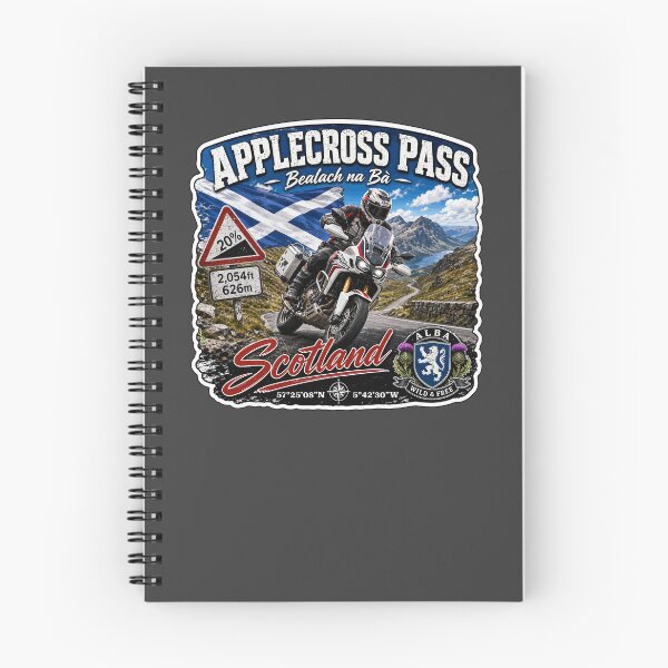Item preview, Bealach na Ba Applecross Pass Pass of the Cattle Scotland Motorcycle Sticker & TShirt 06 designed and sold by OuterShellUK.