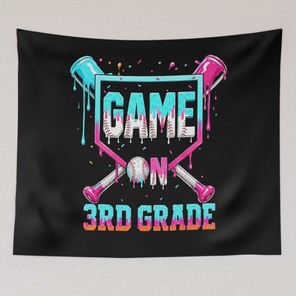 Item preview, 3Rd Grade Back To School Boys Baseball Drip Game On designed and sold by ripgoatclothing.
