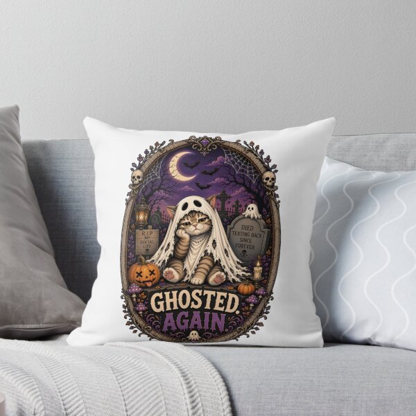 Item preview, Ghosted Again Halloween Cat designed and sold by Moochie Studios.