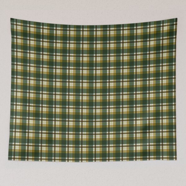 Item preview, Forest Green and Mustard Plaid Pattern – Rustic Vintage Cottagecore Fall Checkered Design designed and sold by CricketDoodles.