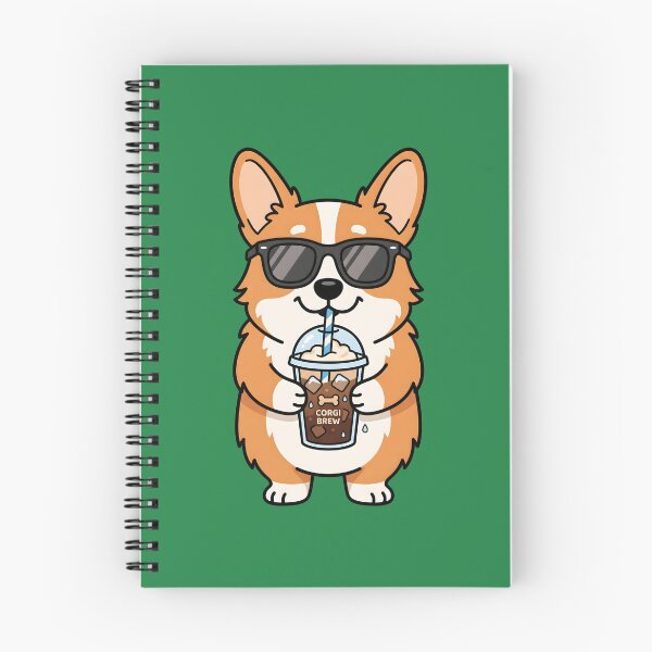 Item preview, Cool Corgi Brew – Cute Iced Coffee Dog. designed and sold by MyHappyArtShop.